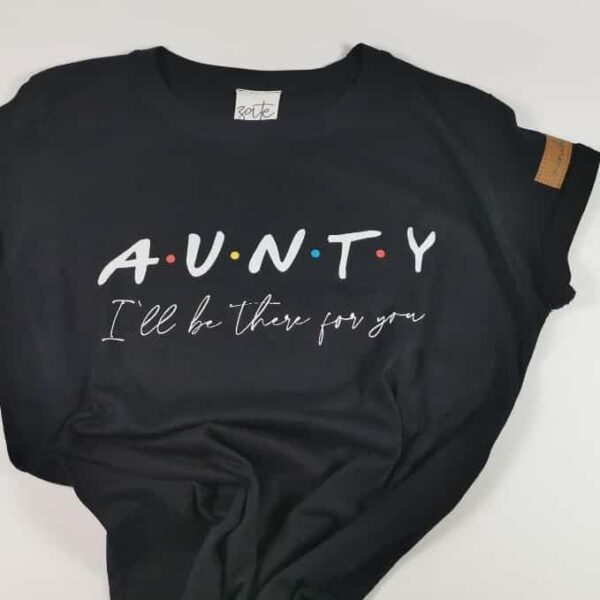 Aunty Shirt Schwarz Friends Kurz