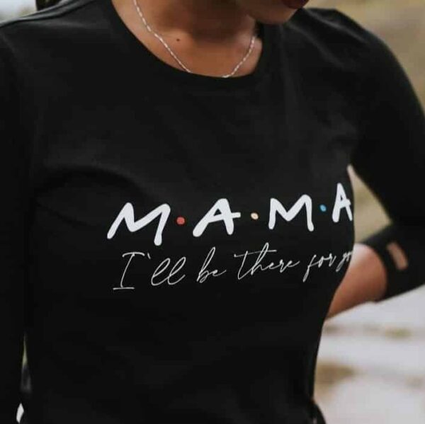 Mama Shirt Schwarz Friends_1