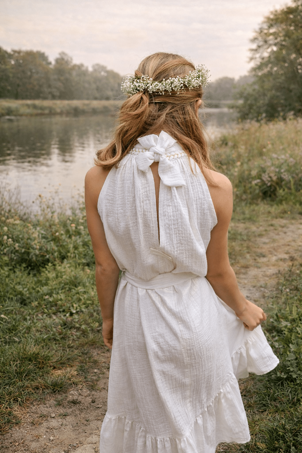 Mädchen Festkleid "Weiß" – Bild 2