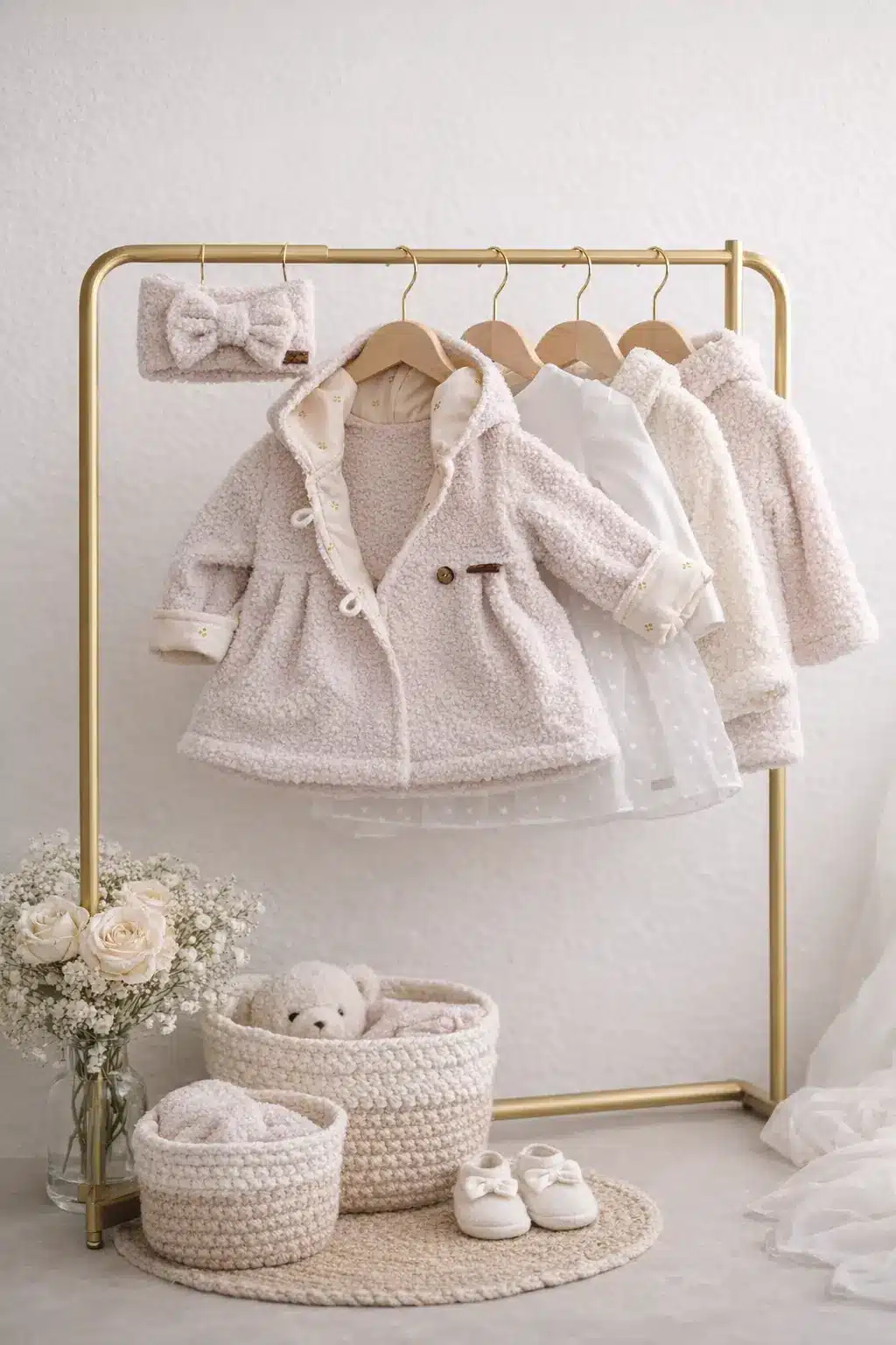 Taufjäckchen Bouclé – Bild 3